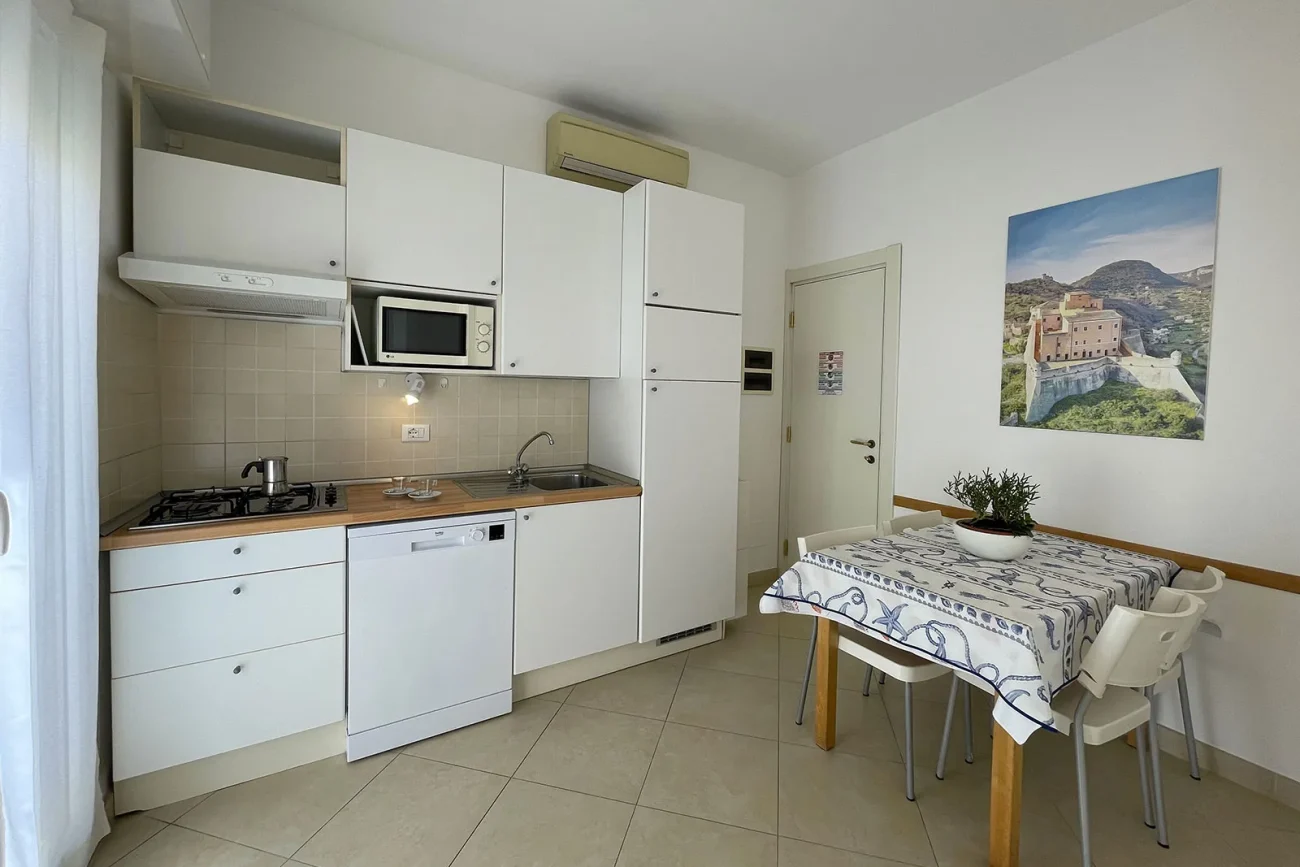 Bilocale D – Cucina con lavastoviglie
